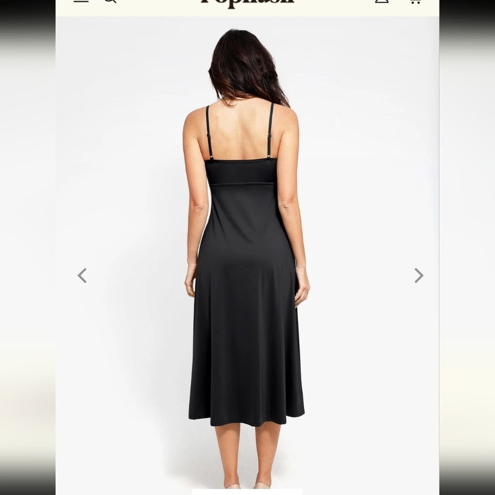 NWT Popilush Shapewear Midi Dress - Picture 4 of 8